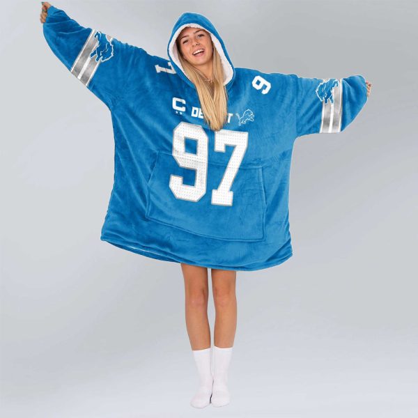 Lions Football 97 Unisex Blanket Hoodie