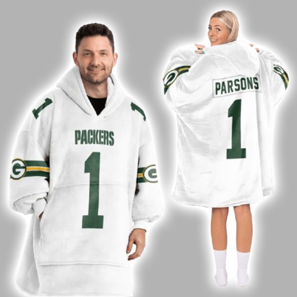 M.P 1 Packers Football Unisex Blanket Hoodie