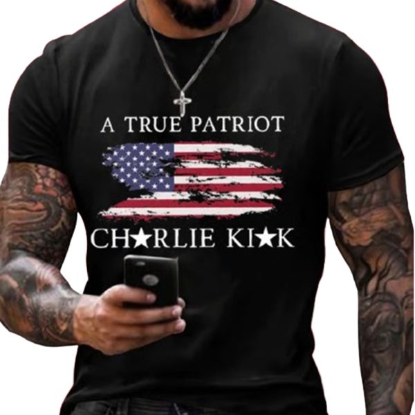 Men's A True Patriot Printed Casual T shirt