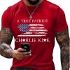 Men's A True Patriot Printed Casual T shirt