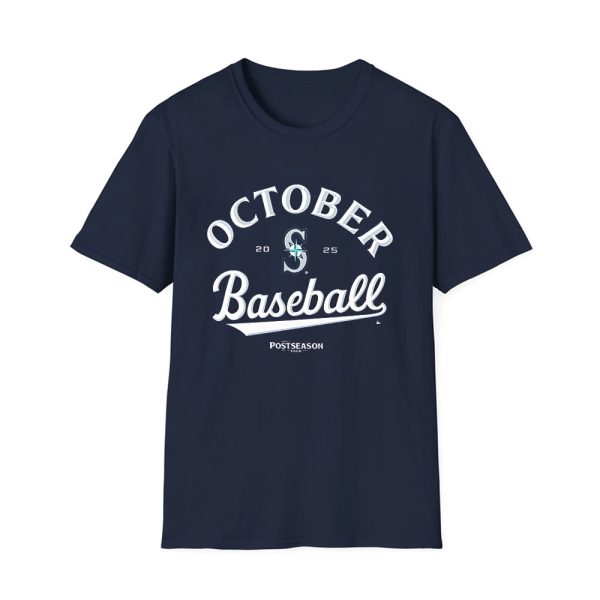 October Baseball 2025 Seattle Mariners Shirt