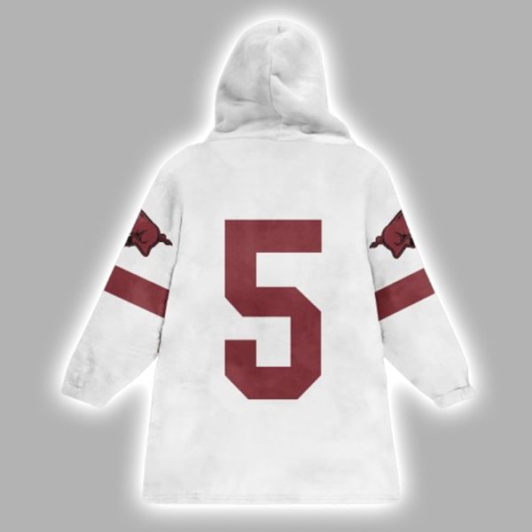Razorbacks #5 Football Unisex Blanket Hoodie