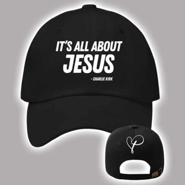 Retro It's All About Jesus Print Baseball Cap