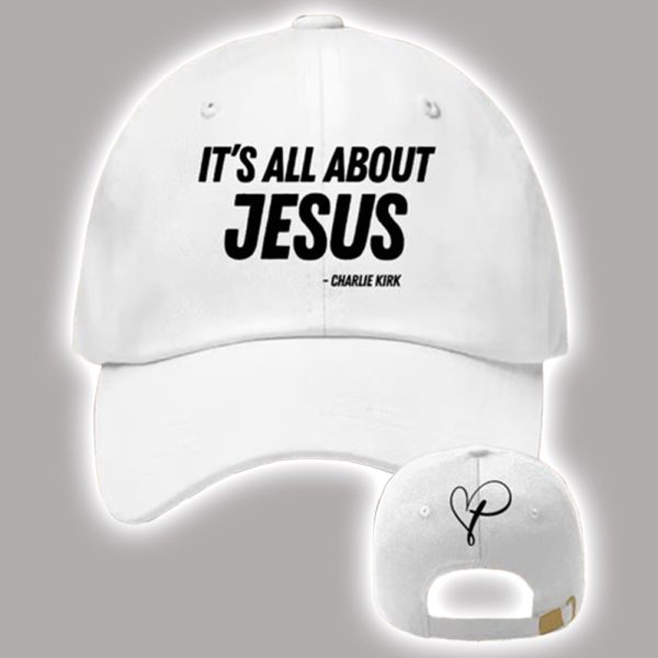 Retro It's All About Jesus Print Baseball Cap