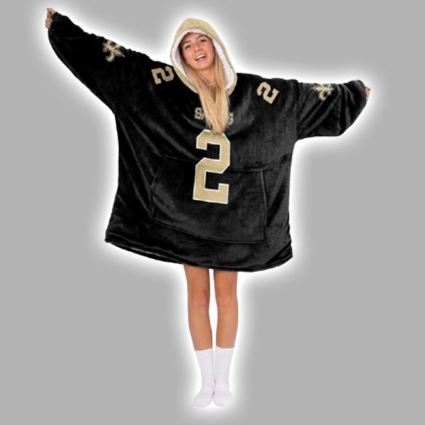 S.R 2 New Orleans Football Unisex Blanket Hoodie