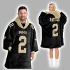 S.R 2 New Orleans Football Unisex Blanket Hoodie