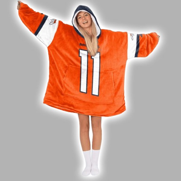 T.F 11 Broncos Football Unisex Blanket Hoodie