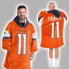 T.F 11 Broncos Football Unisex Blanket Hoodie