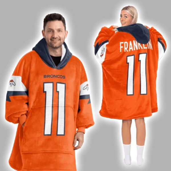 T.F 11 Broncos Football Unisex Blanket Hoodie