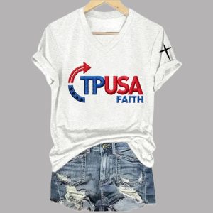 Women's Turning Point USA Faith Printed Short T Shirt