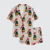 Women's All I Want For Christmas Is Veuve Christmas Champagne Satin Pajama Set