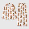 Women's Golden Retriever Christmas Pocket Cotton Pajama Set