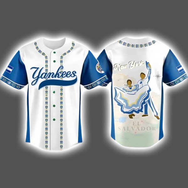 Yankees Salvadoran Heritage Night 2025 Jersey 1