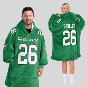 26 Eagles Football Unisex Blanket Hoodie