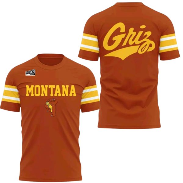 1995 Montana Grizzlies Throwbacks Uniform Shirt