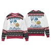 2025 Blue October Ghost Dodgers Christmas Ugly Sweater