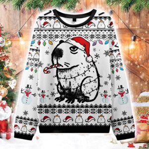 Capybara Smoking Ugly Christmas Sweater