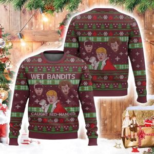 Wet Bandits Caught Red handed Home Alone Ugly Christmas Sweater