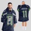 SN 11 Seahawks Football Unisex Blanket Hoodie