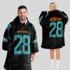 Achane 28 Miami Football Unisex Blanket Hoodie 1