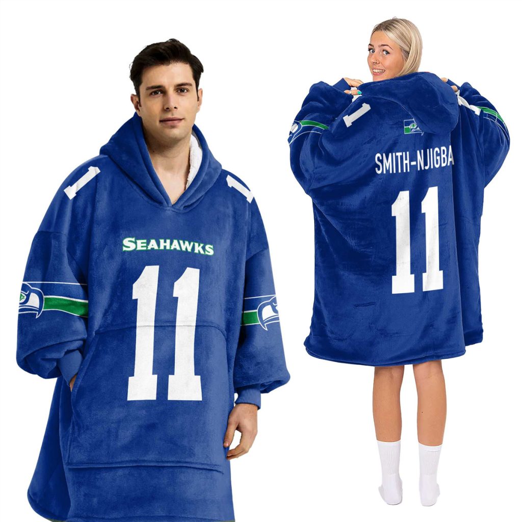Adult 11 Seahawks Football Unisex Blanket Hoodie 1 Adult 11 Seahawks Football Unisex Blanket Hoodie 1