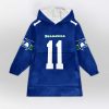 Adult 11 Seahawks Football Unisex Blanket Hoodie 2