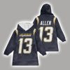 Allen 13 Los Angeles C Football Unisex Blanket Hoodie