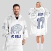 Allen 17 Bills Football Unisex Blanket Hoodie 1