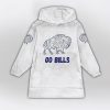 Allen 17 Bills Football Unisex Blanket Hoodie