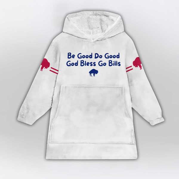 Allen 17 Bod Bless Go Bills Football Unisex Blanket Hoodie