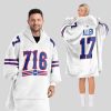 Allen 716 Bills Football Unisex Blanket Hoodie 1