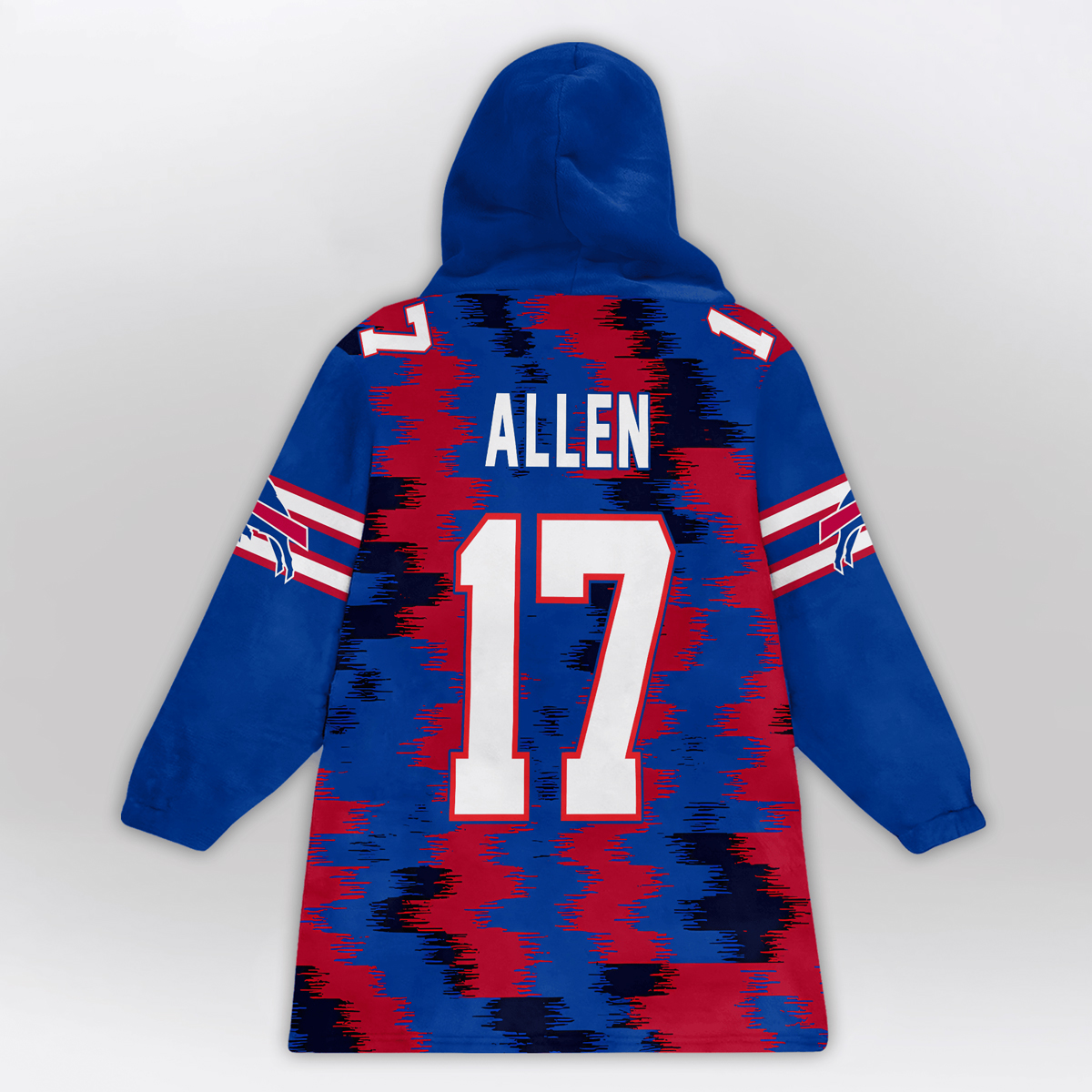 Allen JA 17 Bills Football Unisex Blanket Hoodie