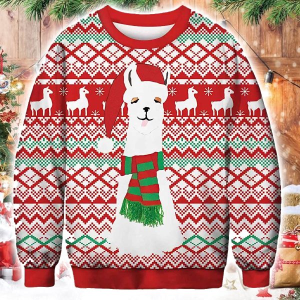 Alpaca Ugly Christmas Sweater