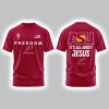 Arizona State Sun Devils FREEDOM It's All About Jesus Charlie Kirk T Shirt 2025 1