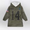 Army AB 14 Detroit Football Unisex Blanket Hoodie