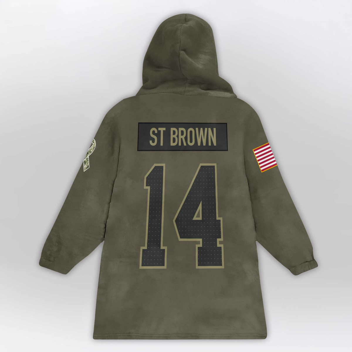 Army AB 14 Detroit Football Unisex Blanket Hoodie 2