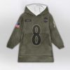 Army LJ 8 Baltimore Football Unisex Blanket Hoodie