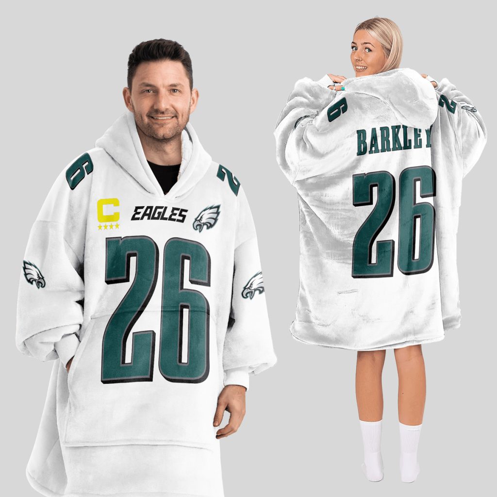 Barkley 26 Eagles Football Unisex Blanket Hoodie 1 Barkley 26 Eagles Football Unisex Blanket Hoodie 1