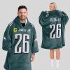 Barkley 26 Eagles Football Unisex Blanket Hoodie 3