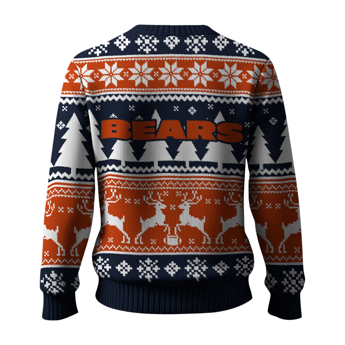 Bears Reindeer Football Christmas Ugly Sweater