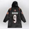 Believe Burrow 9 Bengals Football Unisex Blanket Hoodie 2