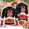 Bengals Funny Santa Claus In The Chimney Ugly Christmas Sweater