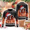 Bengals Symbol Wearing Santa Claus Hat Ho Ho Ho Ugly Christmas Sweater