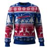 Bills Reindeer Football Christmas Ugly Sweater 1