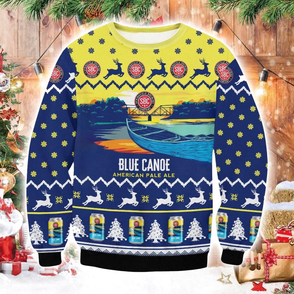 Blue Canoe American Pale Ale Ugly Christmas Sweater