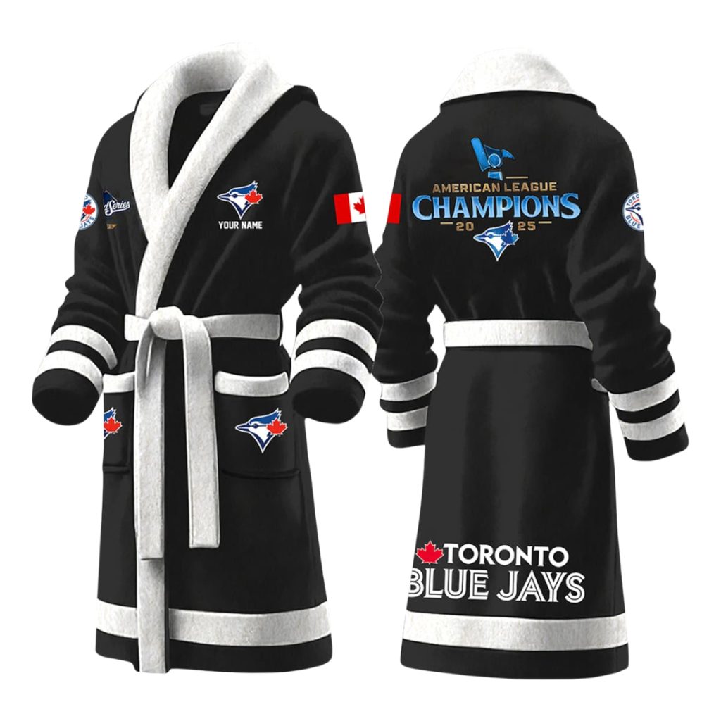 Blue Jays AL Champions World Series 2025 Bathrobe