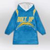 Bolt Up Herbert 10 Los Angeles Football Unisex Blanket Hoodie