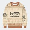 Bomboclat Fish Cat Meme Ugly Christmas Sweater