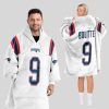 Boutte KB 9 Patriots Football Unisex Blanket Hoodie