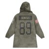 Bowers 89 Raiders Football Blanket Hoodie 2